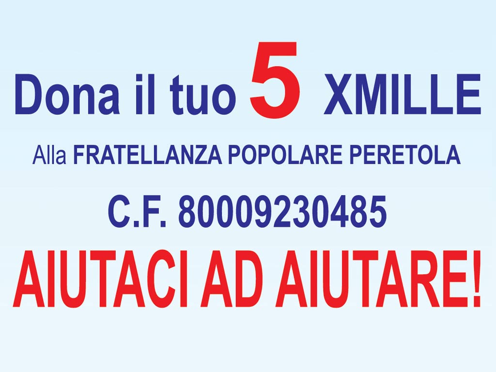 5x1000- Fratellanza Popolare Peretola Firenze