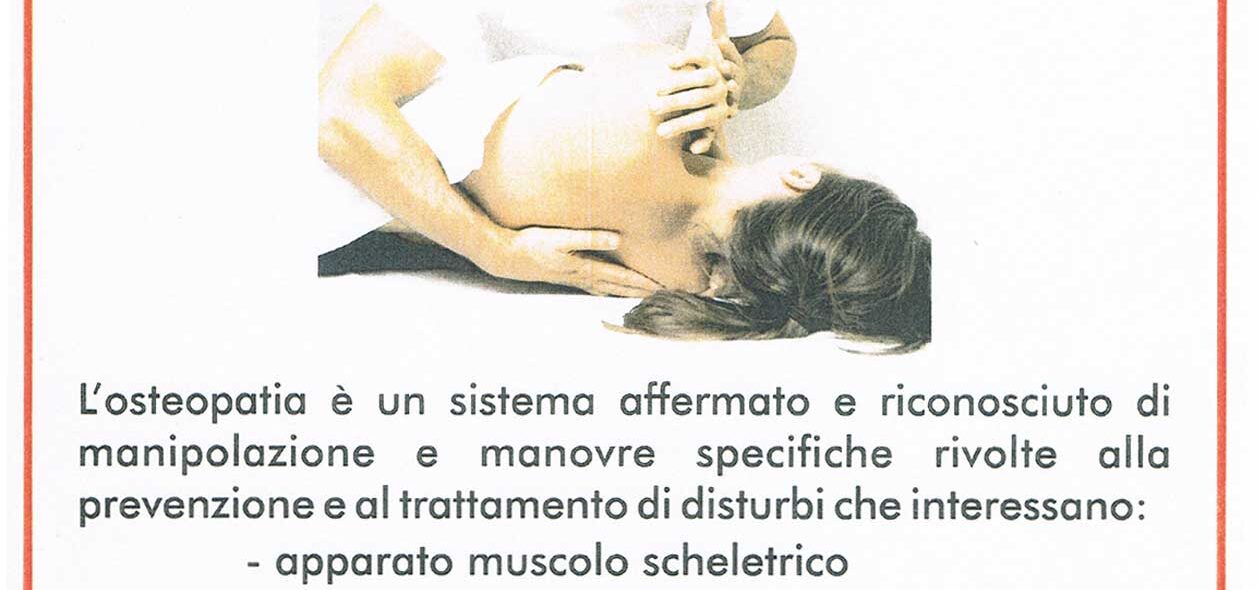 Studi Medici - Dott. Bartumioli Osteopata terapie manuali chinesiologo - Fratellanza Popolare Peretola Firenze