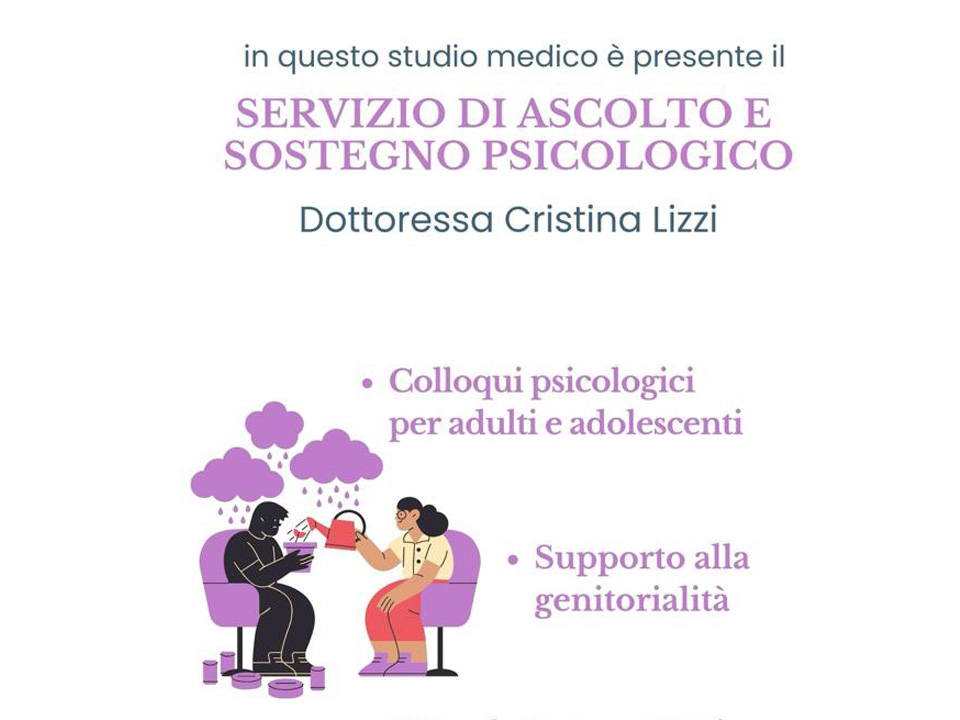 CRISTINA LIZZI Psicologa, specializzanda in Psicoterapia Familiare e di Coppia ed esperta in Neuropsicologia.